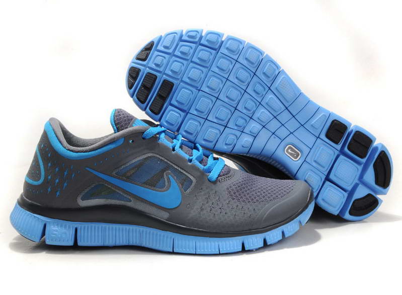 Nike Free Run Womens Shoes 5.0 Breathable Black Blue